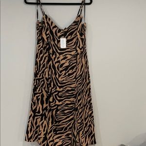 Zebra Midi Slip Dress from Windsor